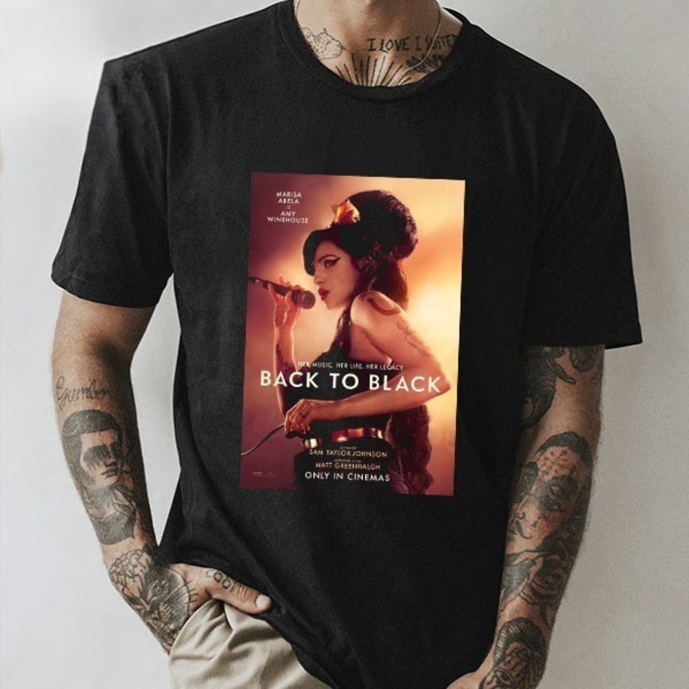 Film Poster For The Amy Winehouse Biopic Back To Black Starring T-Shirt
